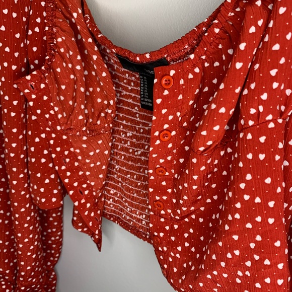 Heart print long sleeve top #137 - Picture 5 of 8